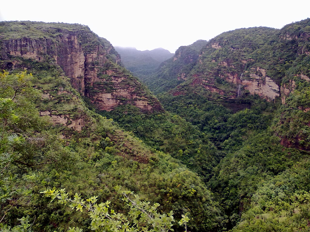 this is a photo of hills of a tourist place called pachmarhi, hoshangabad near bhopal madhya pradesh