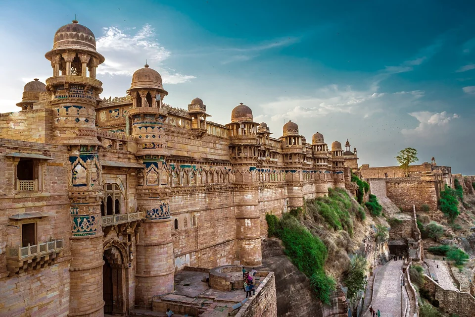 ग्वालियर किले की तस्वीर; संगीत शहर की सांस्कृतिक पहचान का एक हिस्सा है।